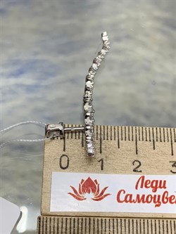 *Серьги Пусеты Белый Фианит арт. 2-181р200-717 (Вес 3,1 г) - фото 226823 *Серьги Пусеты Белый Фианит арт. 2-181р200-717 (Вес 3,1 г) - фото 226823