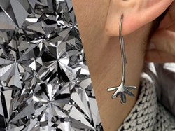 *Серьги Петли арт. E08677чр-516 Вес 3,04 г - фото 227117 *Серьги Петли арт. E08677чр-516 Вес 3,04 г - фото 227117