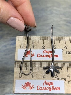 *Серьги Петли арт. E08677чр-516 Вес 3,04 г - фото 227119 *Серьги Петли арт. E08677чр-516 Вес 3,04 г - фото 227119