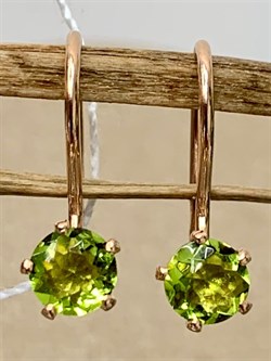 *Серьги Петли Хризолит иск арт. 166з-313 (Вес около 0,7 г) - фото 227168 *Серьги Петли Хризолит иск арт. 166з-313 (Вес около 0,7 г) - фото 227168