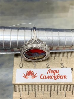 *Кольцо р.18,5 Перламутр Роспись арт. к-11110р-393 Вес 4,8 г - фото 227174 *Кольцо р.18,5 Перламутр Роспись арт. к-11110р-393 Вес 4,8 г - фото 227174