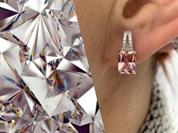 *Серьги Морганит иск арт. TME-025-436 Вес 3,92 г - фото 227209 *Серьги Морганит иск арт. TME-025-436 Вес 3,92 г - фото 227209