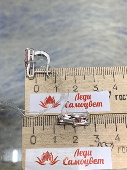 *Серьги Морганит иск арт. TME-025-436 Вес 3,92 г - фото 227212 *Серьги Морганит иск арт. TME-025-436 Вес 3,92 г - фото 227212