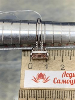 *Кольцо р.17 Морганит иск арт. TMR-025-434 Вес 3,37 г - фото 227220