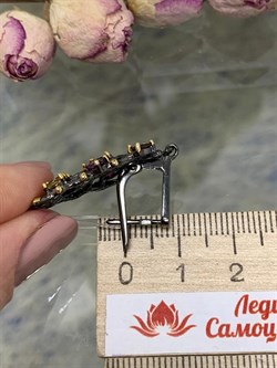 *Серьги Микс Аметист Родолит Гранат арт. ER170961рз40410-720 (Вес 7,6 г) - фото 227304 *Серьги Микс Аметист Родолит Гранат арт. ER170961рз40410-720 (Вес 7,6 г) - фото 227304