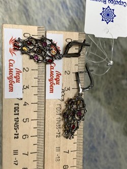 *Серьги Микс Аметист Родолит Гранат арт. ER170961рз40410-720 (Вес 7,6 г) - фото 227306 *Серьги Микс Аметист Родолит Гранат арт. ER170961рз40410-720 (Вес 7,6 г) - фото 227306