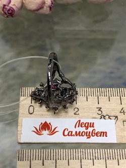 *Кольцо р.18 Микс Аметист Родолит Гранат арт. RR170962рз40110-993 (Вес около 4,68 г) - фото 227314 *Кольцо р.18 Микс Аметист Родолит Гранат арт. RR170962рз40110-993 (Вес около 4,68 г) - фото 227314