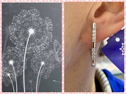 *Серьги Прищепки Белый Фианит арт. С1771р200-045 Вес 4,85 г - фото 227412 *Серьги Прищепки Белый Фианит арт. С1771р200-045 Вес 4,85 г - фото 227412