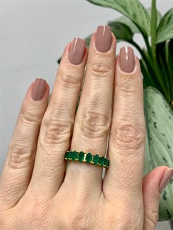 *Кольцо р.18,5 Зеленый Агат арт. К-3714злс409-460 (Вес около 2,27 г) - фото 227457 *Кольцо р.18,5 Зеленый Агат арт. К-3714злс409-460 (Вес около 2,27 г) - фото 227457