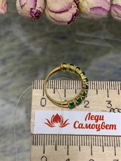 *Кольцо р.18,5 Зеленый Агат арт. К-3714злс409-460 (Вес около 2,27 г) - фото 227461 *Кольцо р.18,5 Зеленый Агат арт. К-3714злс409-460 (Вес около 2,27 г) - фото 227461