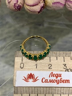 *Кольцо р.18,5 Зеленый Агат арт. К-3714злс409-460 (Вес около 2,27 г) - фото 227462 *Кольцо р.18,5 Зеленый Агат арт. К-3714злс409-460 (Вес около 2,27 г) - фото 227462