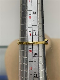 *Кольцо р.19,5 Аметист арт. К-3714злс401-р19.5-350 (Вес около 2,12 г) - фото 227477