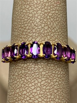 *Кольцо р.19,5 Аметист арт. К-3714злс401-р19.5-350 (Вес около 2,12 г) - фото 227485