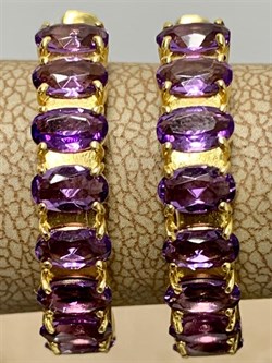 *Серьги Конго Аметист арт. С-3714злс401-267 (Вес 6,3 г) - фото 227493 *Серьги Конго Аметист арт. С-3714злс401-267 (Вес 6,3 г) - фото 227493