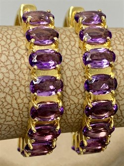 *Серьги Конго Аметист арт. С-3714злс401-267 (Вес 6,3 г) - фото 227496 *Серьги Конго Аметист арт. С-3714злс401-267 (Вес 6,3 г) - фото 227496