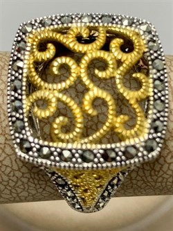 *Кольцо р.18 Марказит арт. MR01246оз-419 Вес 5,36 г - фото 227627 *Кольцо р.18 Марказит арт. MR01246оз-419 Вес 5,36 г - фото 227627