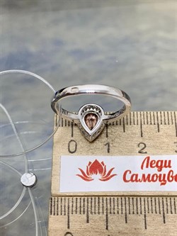 *Кольцо р.17 Морганит иск арт. TMR-028-344 Вес 2,82 г - фото 227667