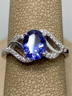 *Кольцо р.17 Танзанит иск арт. TMR-074-471 Вес 2,6 г - фото 227671