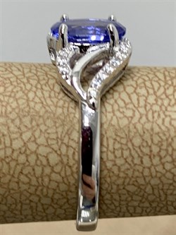*Кольцо р.17 Танзанит иск арт. TMR-074-471 Вес 2,6 г - фото 227672