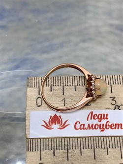 *Кольцо р.18,5 Опал Эфиопия арт. К-3728зк117000-242 (Вес 2,31 г) - фото 227842