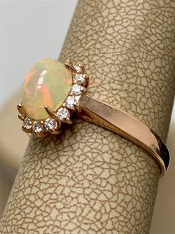 *Кольцо р.18,5 Опал Эфиопия арт. К-3728зк117000-242 (Вес 2,31 г) - фото 227846