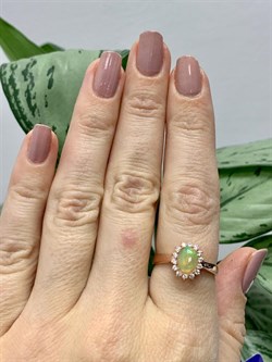 *Кольцо р.18 Опал Эфиопия арт. К-3728зк117000-259 (Вес около 2,29 г) - фото 227850