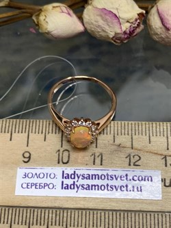 *Кольцо р.18 Опал Эфиопия арт. К-3728зк117000-259 (Вес около 2,29 г) - фото 227854