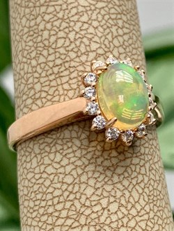 *Кольцо р.18 Опал Эфиопия арт. К-3728зк117000-259 (Вес около 2,29 г) - фото 227855