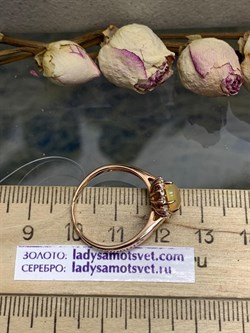 *Кольцо р.18 Опал Эфиопия арт. К-3728зк117000-259 (Вес около 2,29 г) - фото 227857