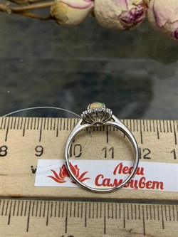 *Кольцо р.18,5 Опал Эфиопия арт. К-3728рк117000-087 (Вес около 2,36 г) - фото 227873