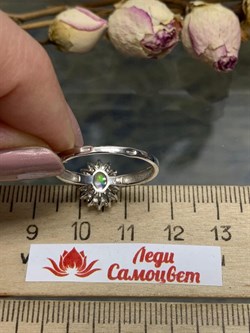 *Кольцо р.18,5 Опал Эфиопия арт. К-3728рк117000-087 (Вес около 2,36 г) - фото 227874