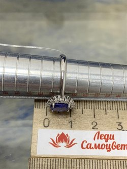*Кольцо р.17,5 Танзанит иск арт. TMR-073-956 Вес 2,78 г - фото 227926