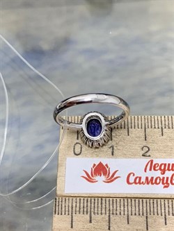 *Кольцо р.17,5 Танзанит иск арт. TMR-073-956 Вес 2,78 г - фото 227929