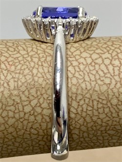 *Кольцо р.17,5 Танзанит иск арт. TMR-073-956 Вес 2,78 г - фото 227930