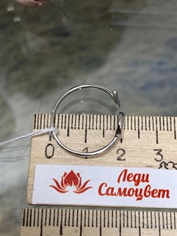 *Кольцо р.18 Фианит арт. к015р200-р18-722 Вес 1,15 г - фото 227956