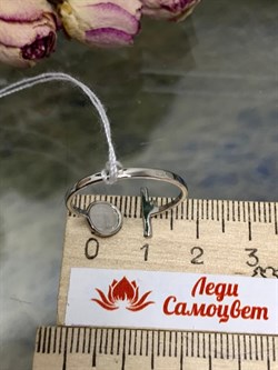 *Кольцо р.18 Фианит арт. к015р200-р18-722 Вес 1,15 г - фото 227958