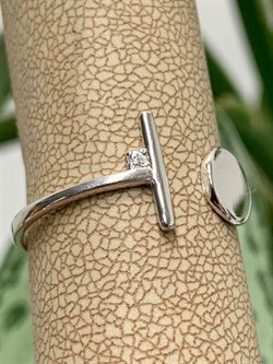 *Кольцо р.18 Фианит арт. к015р200-р18-722 Вес 1,15 г - фото 227960