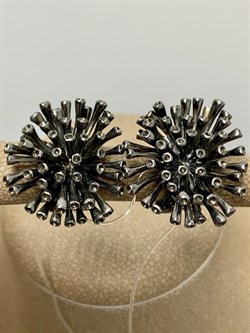 *Серьги арт. E07453чр-081 Вес 11,9 г - фото 228025