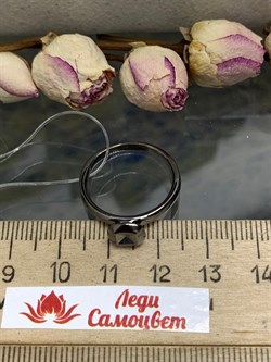 *Кольцо р.18 арт. R08827чр-163 (Вес 3,22 г) - фото 228033 *Кольцо р.18 арт. R08827чр-163 (Вес 3,22 г) - фото 228033