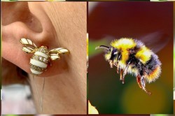 *Серьги Белый Фианит Эмаль арт. 2ES0139002100-897 Вес 3,9 г - фото 228089