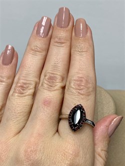 *Кольцо р.18 Гранат арт. RR170897-629 Вес 3,57 г - фото 228099