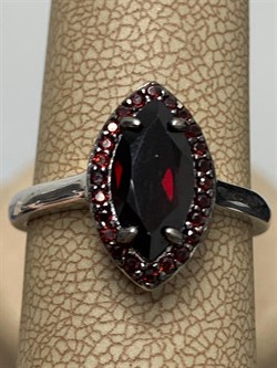 *Кольцо р.18 Гранат арт. RR170897-629 Вес 3,57 г - фото 228107