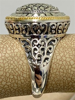 *Кольцо р.18 Марказит арт. MR00196оз-420 Вес 9,87 г - фото 228114