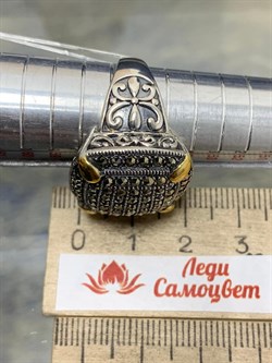 *Кольцо р.18 Марказит арт. MR00198оз-625 Вес 11,94 г - фото 228147