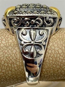 *Кольцо р.18 Марказит арт. MR00198оз-625 Вес 11,94 г - фото 228151