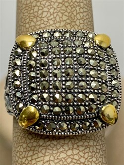 *Кольцо р.18 Марказит арт. MR00198оз-625 Вес 11,94 г - фото 228152