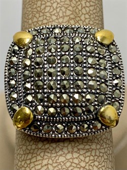 *Кольцо р.18 Марказит арт. MR00198оз-625 Вес 11,94 г - фото 228153