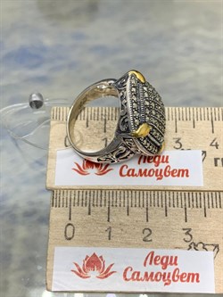 *Кольцо р.18 Марказит арт. MR00198оз-625 Вес 11,94 г - фото 228157