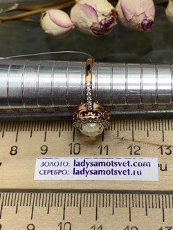 *Кольцо р.18 Опал Эфиопия арт. К-3785зрк117000-142 (Вес около 2,56 г) - фото 228174