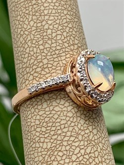 *Кольцо р.18 Опал Эфиопия арт. К-3785зрк117000-142 (Вес около 2,56 г) - фото 228178